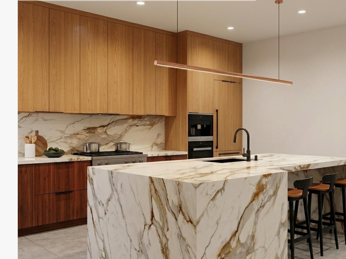 Cocina en madera clara